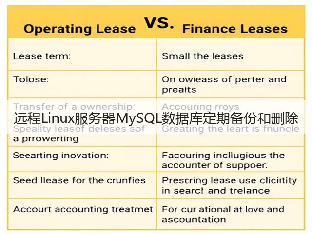 远程Linux服务器MySQL数据库定期备份和删除(图1) 远程Linux服务器MySQL数据库定期备份和删除(图1)