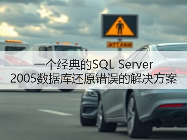一个经典的SQL Server 2005数据库还原错误的解决方案(图2) 一个经典的SQL Server 2005数据库还原错误的解决方案(图2)