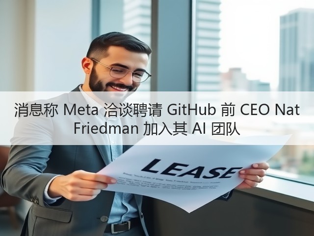 消息称 Meta 洽谈聘请 GitHub 前 CEO Nat Friedman 加入其 AI 团队(图2)
