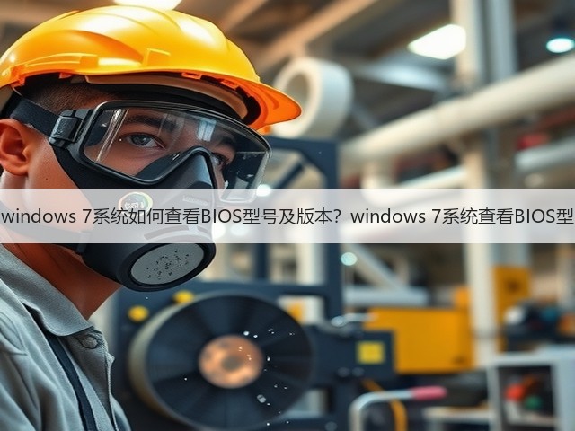 windows 7系统如何查看BIOS型号及版本？windows 7系统查看BIOS型(图2)