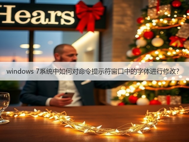 windows 7系统中如何对命令提示符窗口中的字体进行修改？(图2)