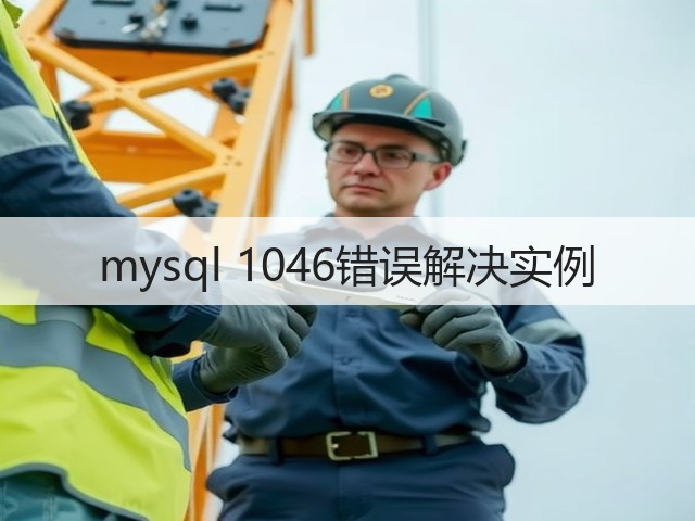 mysql 1046错误解决实例(图1) mysql 1046错误解决实例(图1)