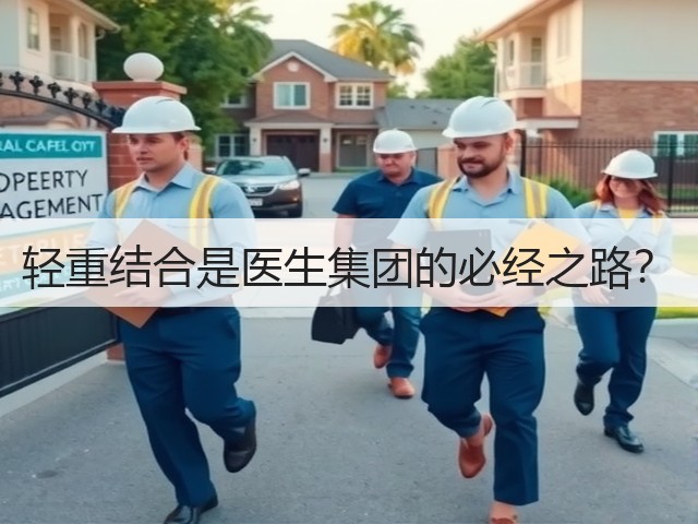 轻重结合是医生集团的必经之路?(图1) 轻重结合是医生集团的必经之路?(图1)