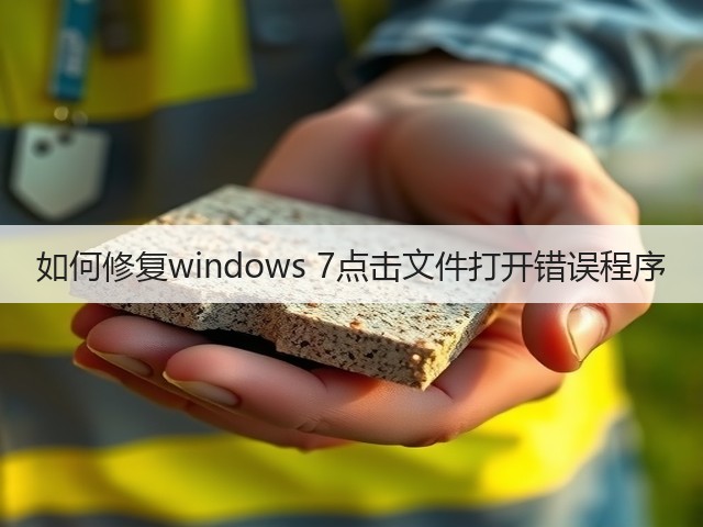 如何修复windows 7点击文件打开错误程序(图1) 如何修复windows 7点击文件打开错误程序(图1)
