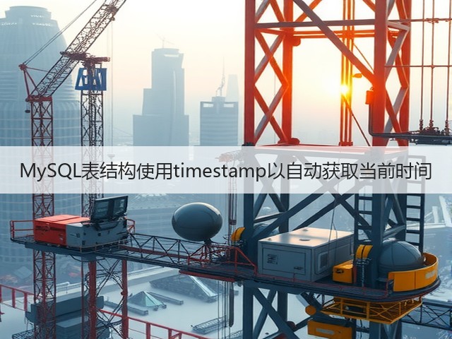 MySQL表结构使用timestamp以自动获取当前时间(图3) MySQL表结构使用timestamp以自动获取当前时间(图3)