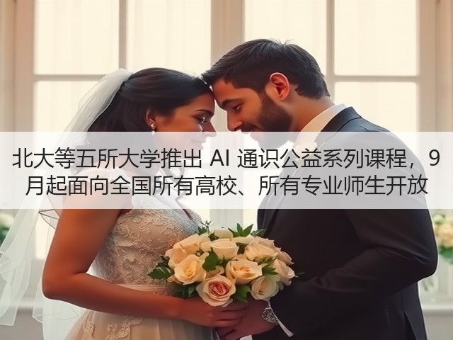 北大等五所大学推出 AI 通识公益系列课程,9 月起面向全国所有高校、所有专业师生开放(图3) 北大等五所大学推出 AI 通识公益系列课程,9 月起面向全国所有高校、所有专业师生开放(图3)