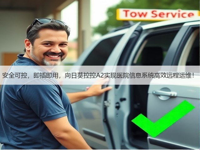 安全可控，即插即用，向日葵控控A2实现医院信息系统高效远程运维！(图1)