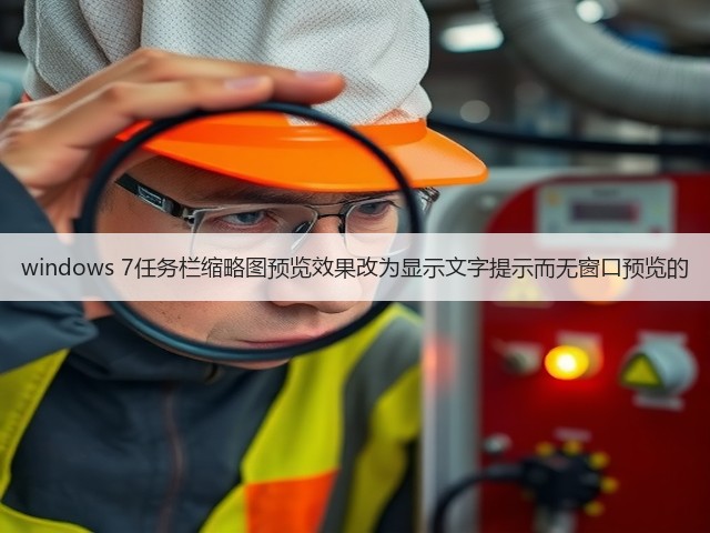 windows 7任务栏缩略图预览效果改为显示文字提示而无窗口预览的(图3) windows 7任务栏缩略图预览效果改为显示文字提示而无窗口预览的(图3)