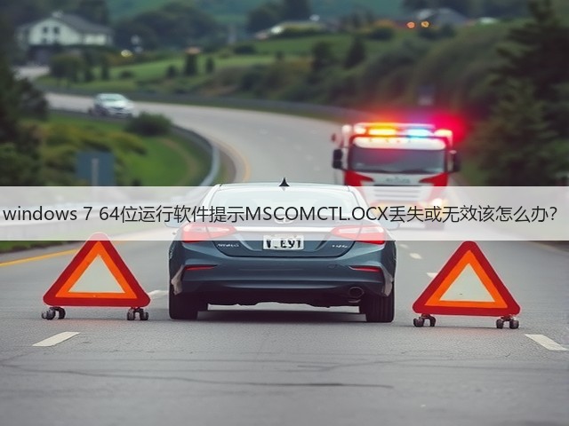 windows 7 64位运行软件提示MSCOMCTL.OCX丢失或无效该怎么办?(图1) windows 7 64位运行软件提示MSCOMCTL.OCX丢失或无效该怎么办?(图1)