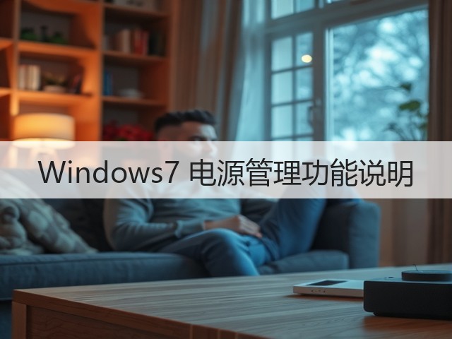 Windows7 电源管理功能说明(图1) Windows7 电源管理功能说明(图1)