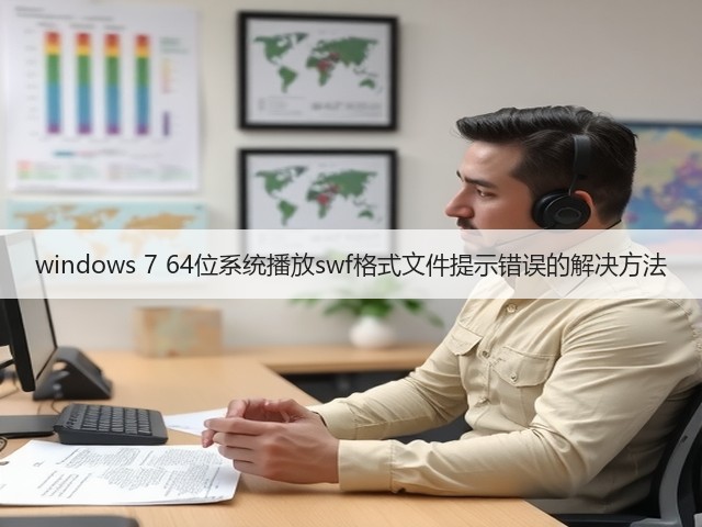 windows 7 64位系统播放swf格式文件提示错误的解决方法(图2)