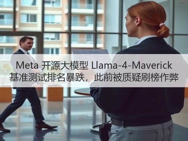Meta 开源大模型 Llama-4-Maverick 基准测试排名暴跌,此前被质疑刷榜作弊(图1) Meta 开源大模型 Llama-4-Maverick 基准测试排名暴跌,此前被质疑刷榜作弊(图1)