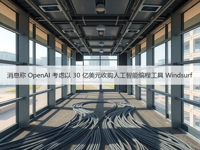消息称 OpenAI 考虑以 30 亿美元收购人工智能编程工具 Windsurf(图1) 消息称 OpenAI 考虑以 30 亿美元收购人工智能编程工具 Windsurf(图1)