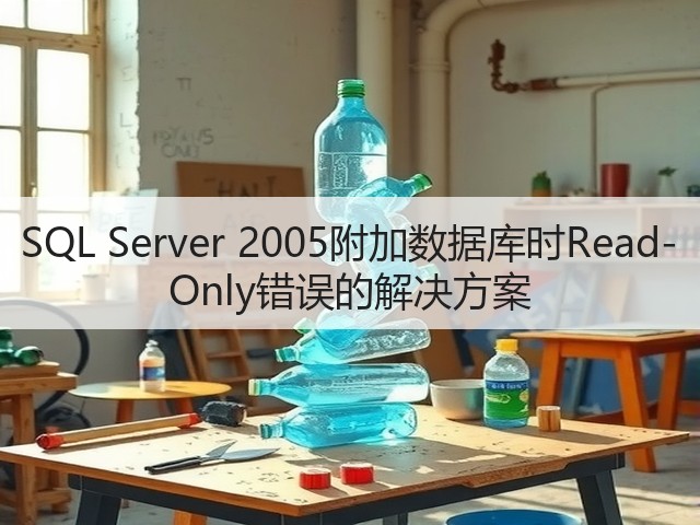 SQL Server 2005附加数据库时Read-Only错误的解决方案(图2) SQL Server 2005附加数据库时Read-Only错误的解决方案(图2)