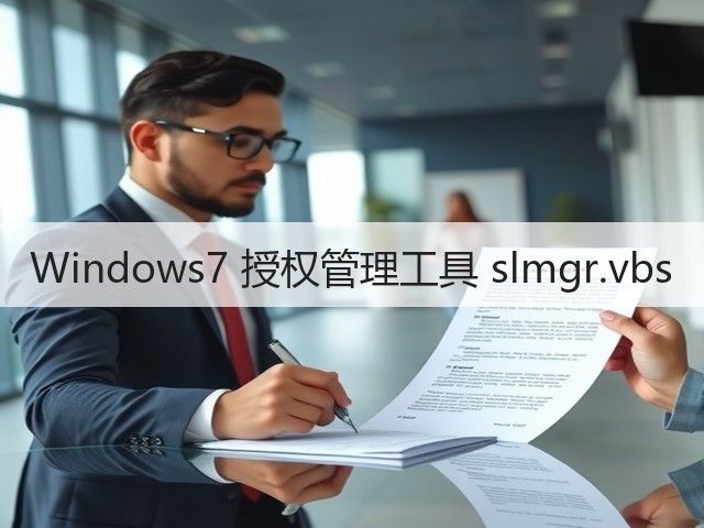 Windows7 授权管理工具 slmgr.vbs(图2) Windows7 授权管理工具 slmgr.vbs(图2)