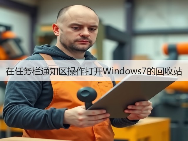 在任务栏通知区操作打开Windows7的回收站(图2) 在任务栏通知区操作打开Windows7的回收站(图2)