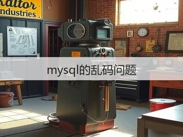 mysql的乱码问题(图1) mysql的乱码问题(图1)