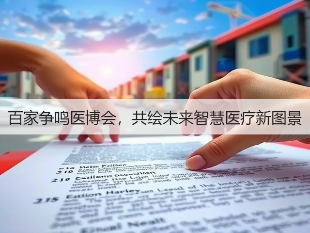 百家争鸣医博会,共绘未来智慧医疗新图景(图3) 百家争鸣医博会,共绘未来智慧医疗新图景(图3)