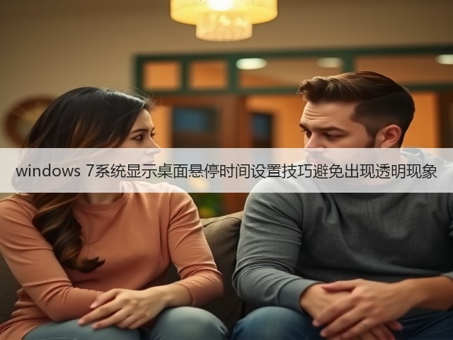 windows 7系统显示桌面悬停时间设置技巧避免出现透明现象(图3) windows 7系统显示桌面悬停时间设置技巧避免出现透明现象(图3)