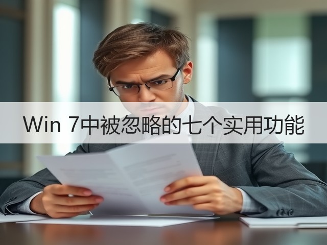 Win 7中被忽略的七个实用功能(图1) Win 7中被忽略的七个实用功能(图1)