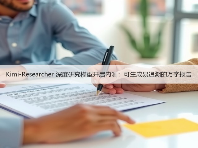 Kimi-Researcher 深度研究模型开启内测:可生成易追溯的万字报告(图1) Kimi-Researcher 深度研究模型开启内测:可生成易追溯的万字报告(图1)