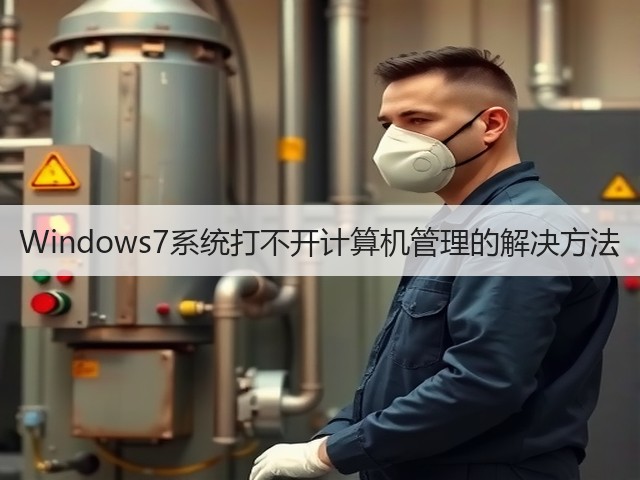 Windows7系统打不开计算机管理的解决方法(图1) Windows7系统打不开计算机管理的解决方法(图1)