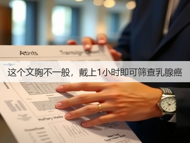 这个文胸不一般，戴上1小时即可筛查乳腺癌(图1)