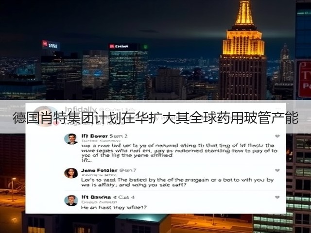 德国肖特集团计划在华扩大其全球药用玻管产能(图2) 德国肖特集团计划在华扩大其全球药用玻管产能(图2)