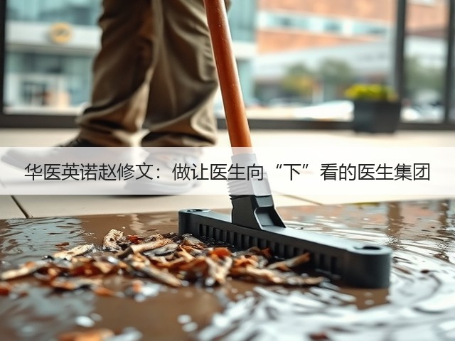华医英诺赵修文：做让医生向“下”看的医生集团(图1)