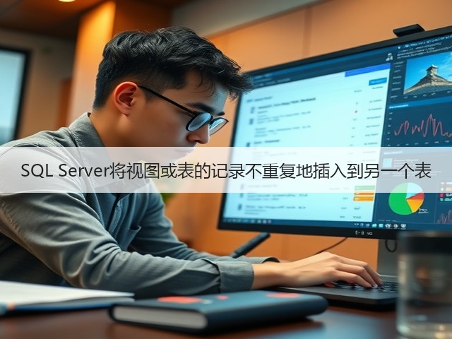 SQL Server将视图或表的记录不重复地插入到另一个表(图1)