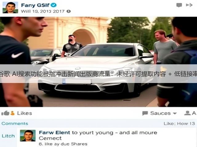 谷歌 AI搜索功能被指冲击新闻出版商流量：未经许可提取内容 + 低链接率(图1)