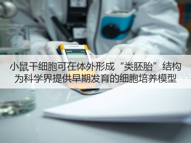 小鼠干细胞可在体外形成“类胚胎”结构 为科学界提供早期发育的细胞培养模型(图1) 小鼠干细胞可在体外形成“类胚胎”结构 为科学界提供早期发育的细胞培养模型(图1)