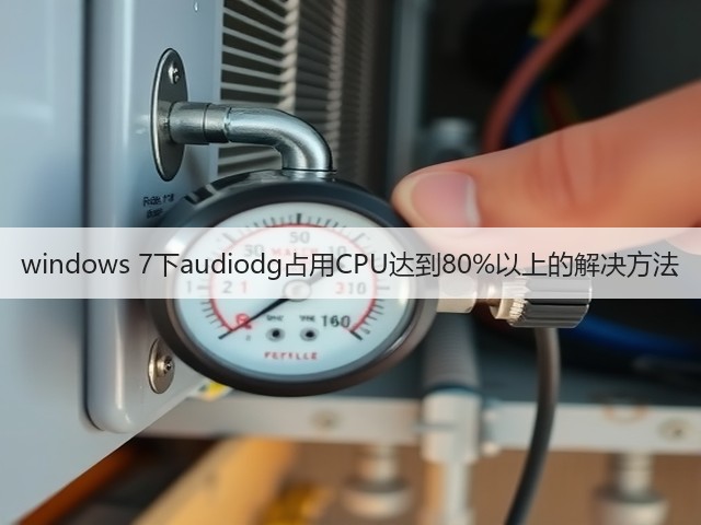 windows 7下audiodg占用CPU达到80%以上的解决方法(图2)