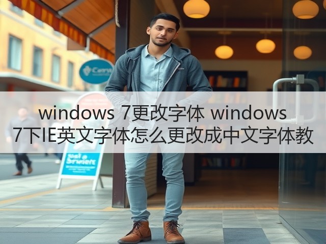 windows 7更改字体 windows 7下IE英文字体怎么更改成中文字体教(图2)