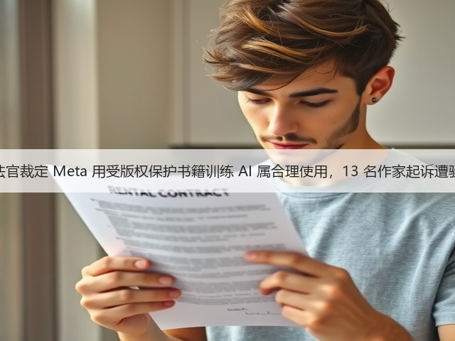 美法官裁定 Meta 用受版权保护书籍训练 AI 属合理使用,13 名作家起诉遭驳回(图3) 美法官裁定 Meta 用受版权保护书籍训练 AI 属合理使用,13 名作家起诉遭驳回(图3)