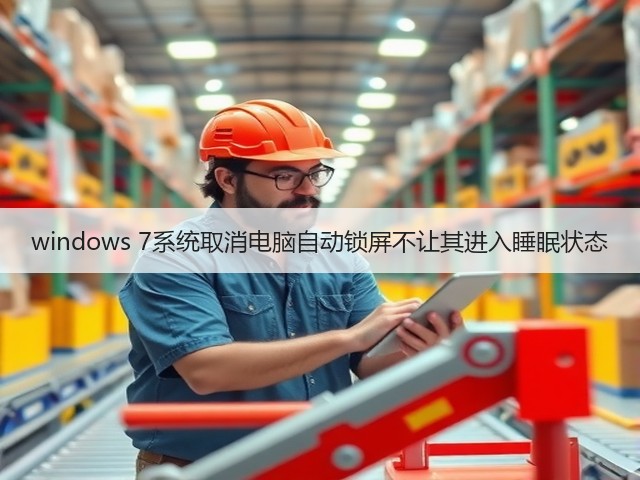 windows 7系统取消电脑自动锁屏不让其进入睡眠状态(图3)