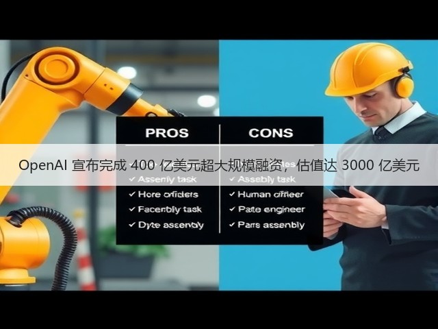 OpenAI 宣布完成 400 亿美元超大规模融资,估值达 3000 亿美元(图1) OpenAI 宣布完成 400 亿美元超大规模融资,估值达 3000 亿美元(图1)