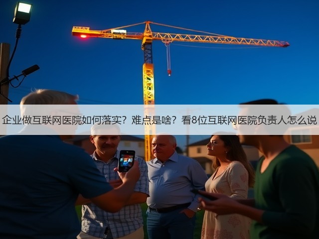企业做互联网医院如何落实?难点是啥?看8位互联网医院负责人怎么说(图3) 企业做互联网医院如何落实?难点是啥?看8位互联网医院负责人怎么说(图3)