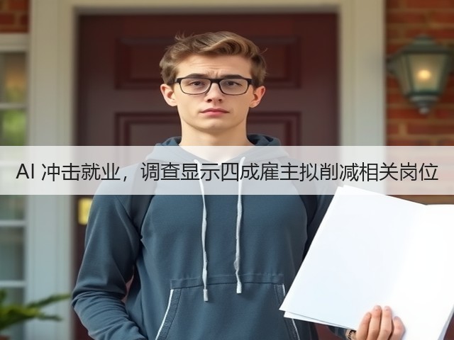 AI 冲击就业,调查显示四成雇主拟削减相关岗位(图1) AI 冲击就业,调查显示四成雇主拟削减相关岗位(图1)
