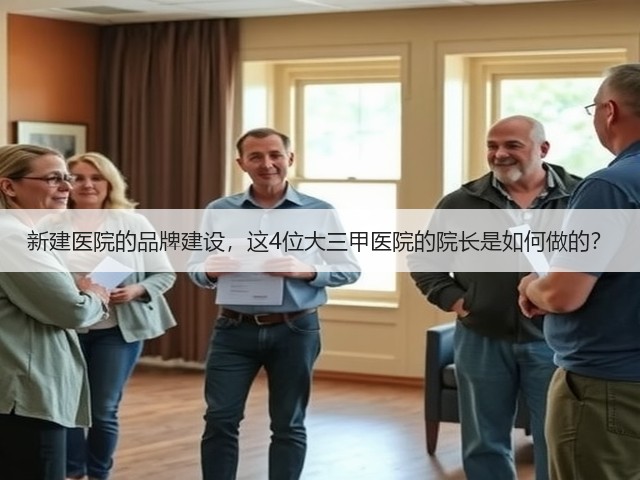 新建医院的品牌建设，这4位大三甲医院的院长是如何做的？(图1)