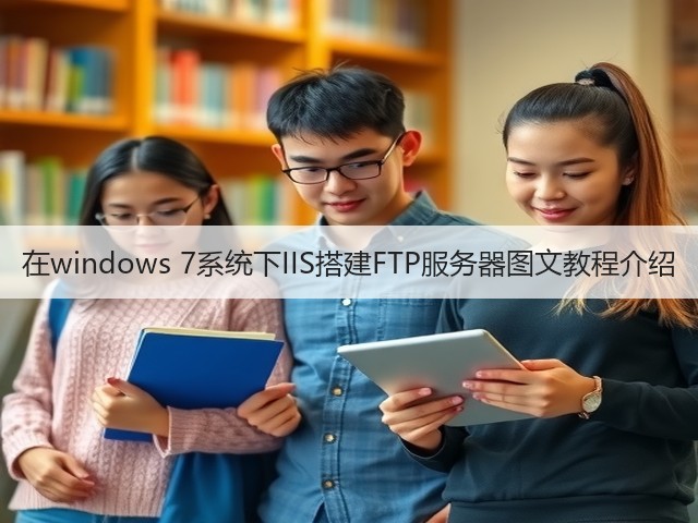 在windows 7系统下IIS搭建FTP服务器图文教程介绍(图3) 在windows 7系统下IIS搭建FTP服务器图文教程介绍(图3)
