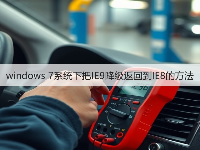 windows 7系统下把IE9降级返回到IE8的方法(图2) windows 7系统下把IE9降级返回到IE8的方法(图2)