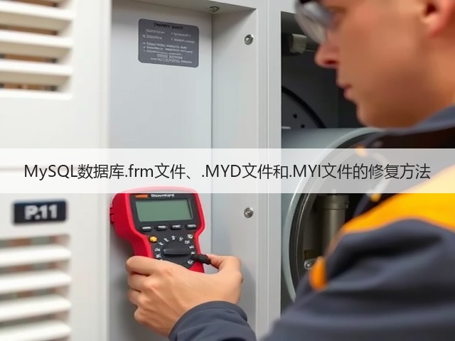 MySQL数据库.frm文件、.MYD文件和.MYI文件的修复方法(图1)