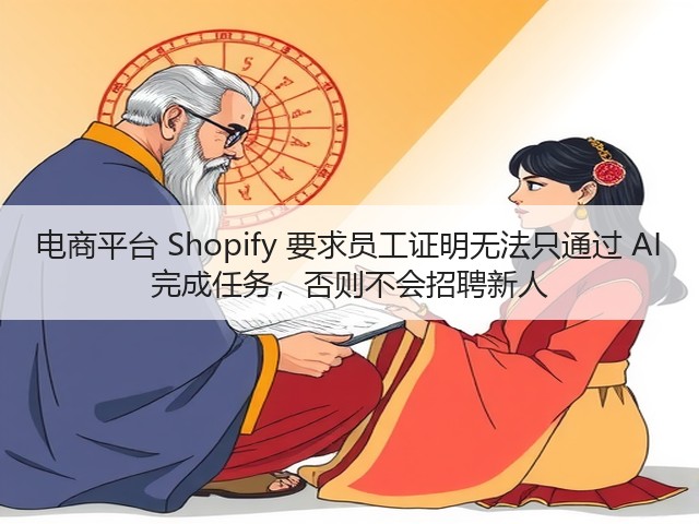 电商平台 Shopify 要求员工证明无法只通过 AI 完成任务,否则不会招聘新人(图1) 电商平台 Shopify 要求员工证明无法只通过 AI 完成任务,否则不会招聘新人(图1)
