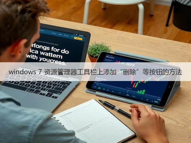 windows 7 资源管理器工具栏上添加“删除”等按钮的方法(图3) windows 7 资源管理器工具栏上添加“删除”等按钮的方法(图3)
