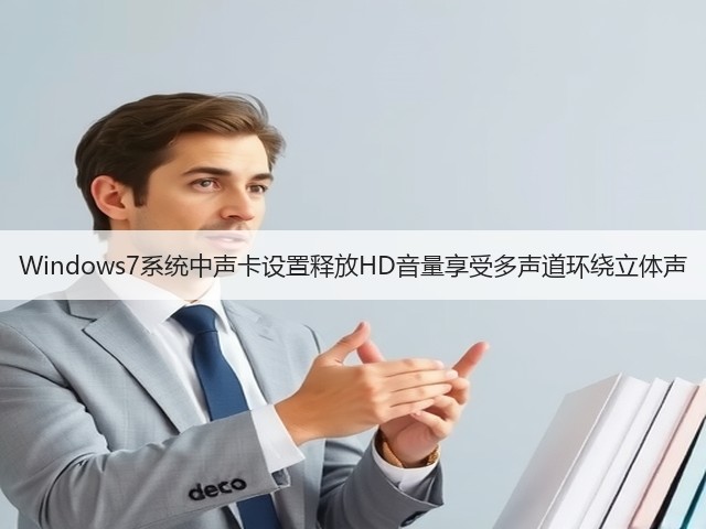 Windows7系统中声卡设置释放HD音量享受多声道环绕立体声(图1)