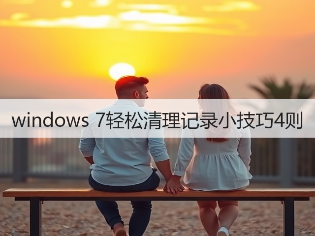 windows 7轻松清理记录小技巧4则(图3)