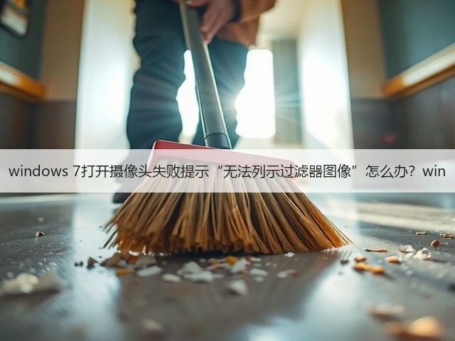 windows 7打开摄像头失败提示“无法列示过滤器图像”怎么办？win(图2)