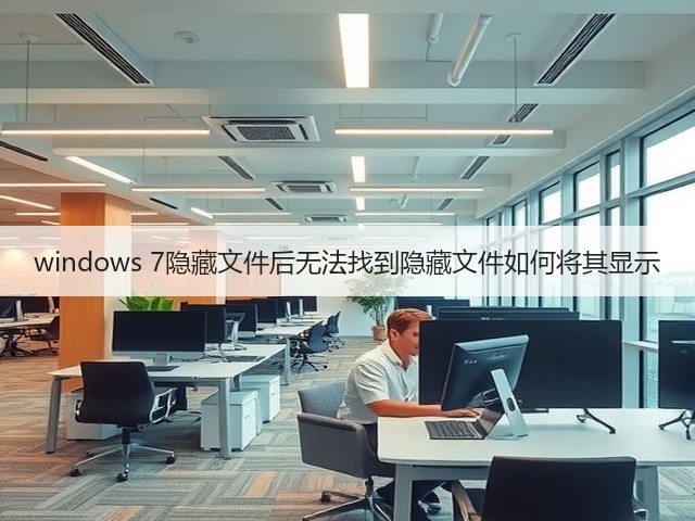 windows 7隐藏文件后无法找到隐藏文件如何将其显示(图2)