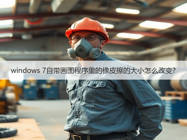 windows 7自带画图程序里的橡皮擦的大小怎么改变?(图2) windows 7自带画图程序里的橡皮擦的大小怎么改变?(图2)
